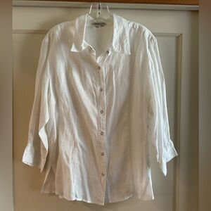 Coldwater Creek Linen Blouse, size XL